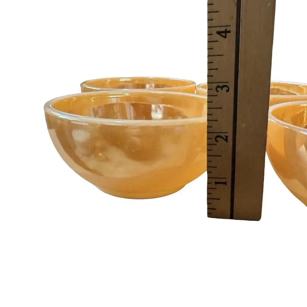 anchor hocking fire king peach lustre small bowls set‎ of 6